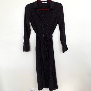 Polka dot shirt dress